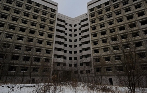 Заброшенная больница в районе Ховрино